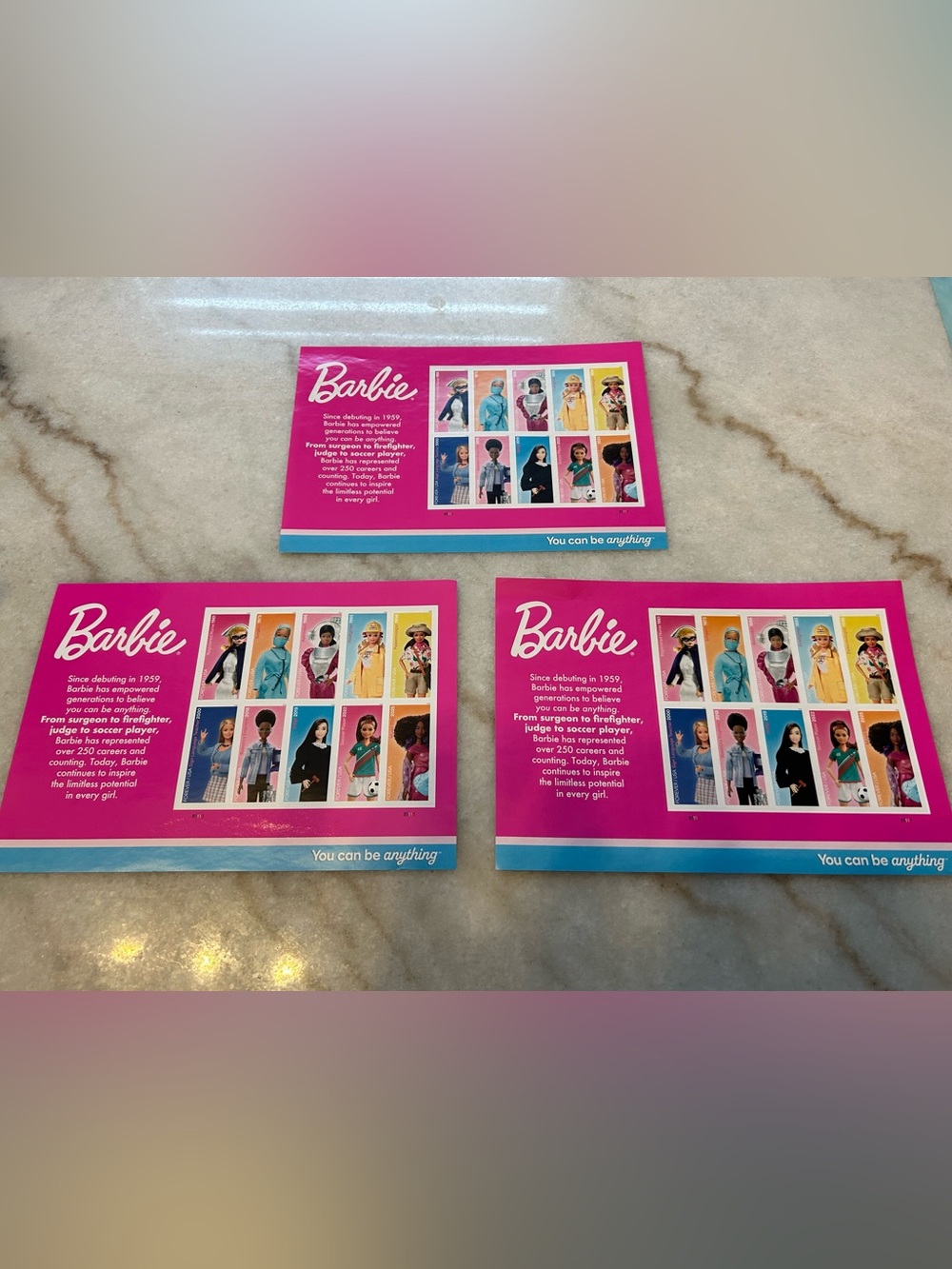 Barbie Stamps You Can Be Anything Limited Edition USPS Postage